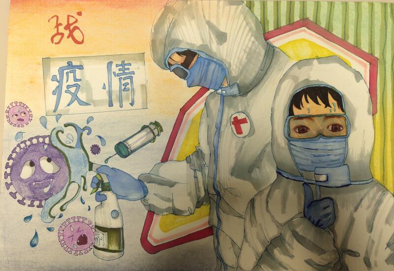 “疫情當前，孩子們有‘畫’說”作品展播（三十五）