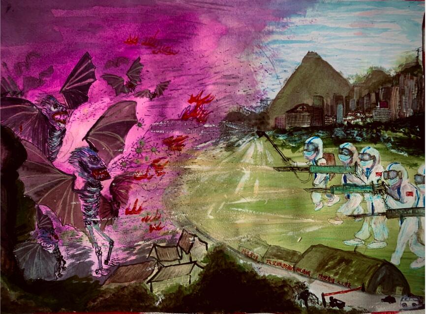 “疫情當前，孩子們有‘畫’說”作品展播（四十三）