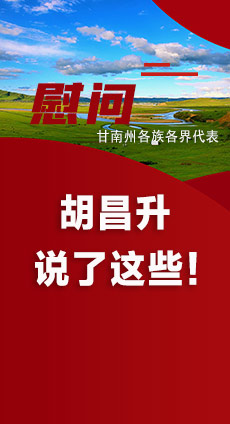  圖解|慰問甘南州各族各界代表 胡昌升說了這些！