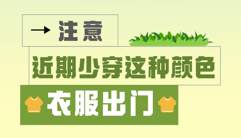 長(zhǎng)圖|小心被咬！近期少穿這種顏色的衣服出門(mén)