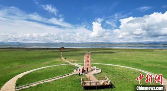 2024年6月，甘肅甘南州碌曲縣尕海湖。(資料圖)高瑩 攝