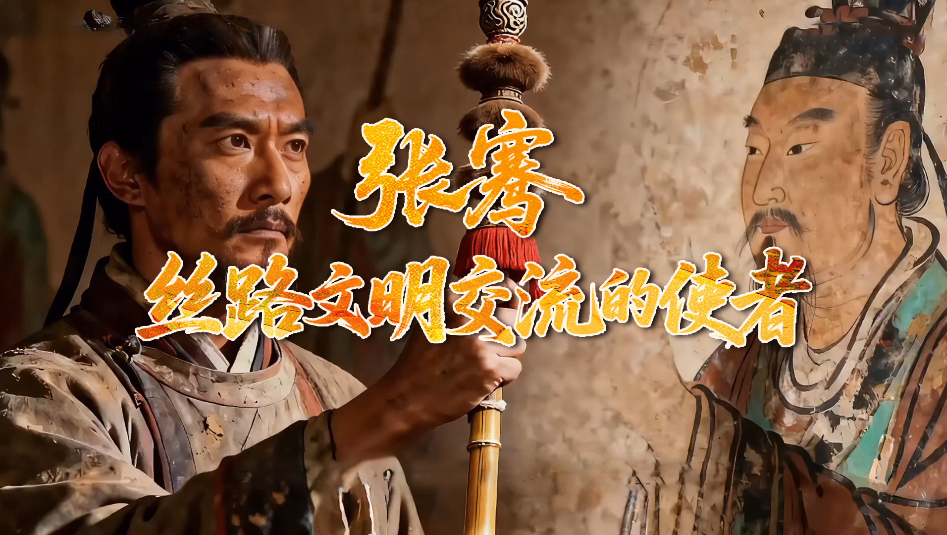 【何以中國(guó)·壁畫(huà)里的中國(guó)】AIGC系列視頻|張騫：絲路文明交流的使者